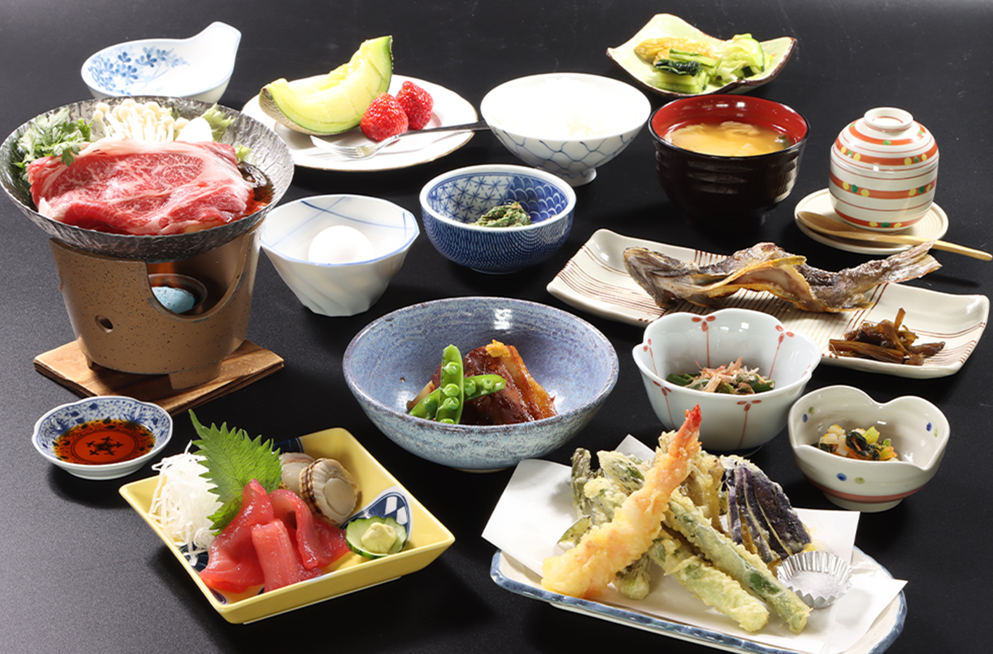 バイキングスタイルの料理